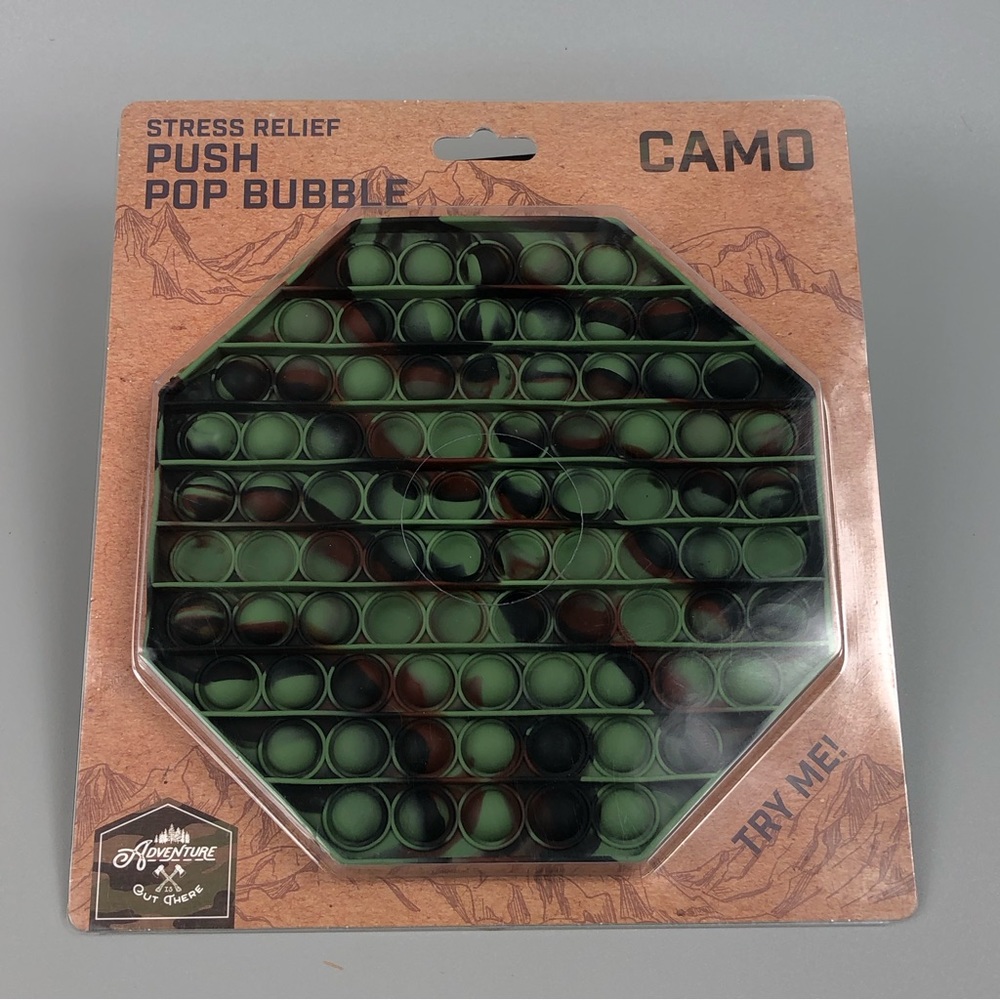 Camo Stress Relief Push Pop Bubble